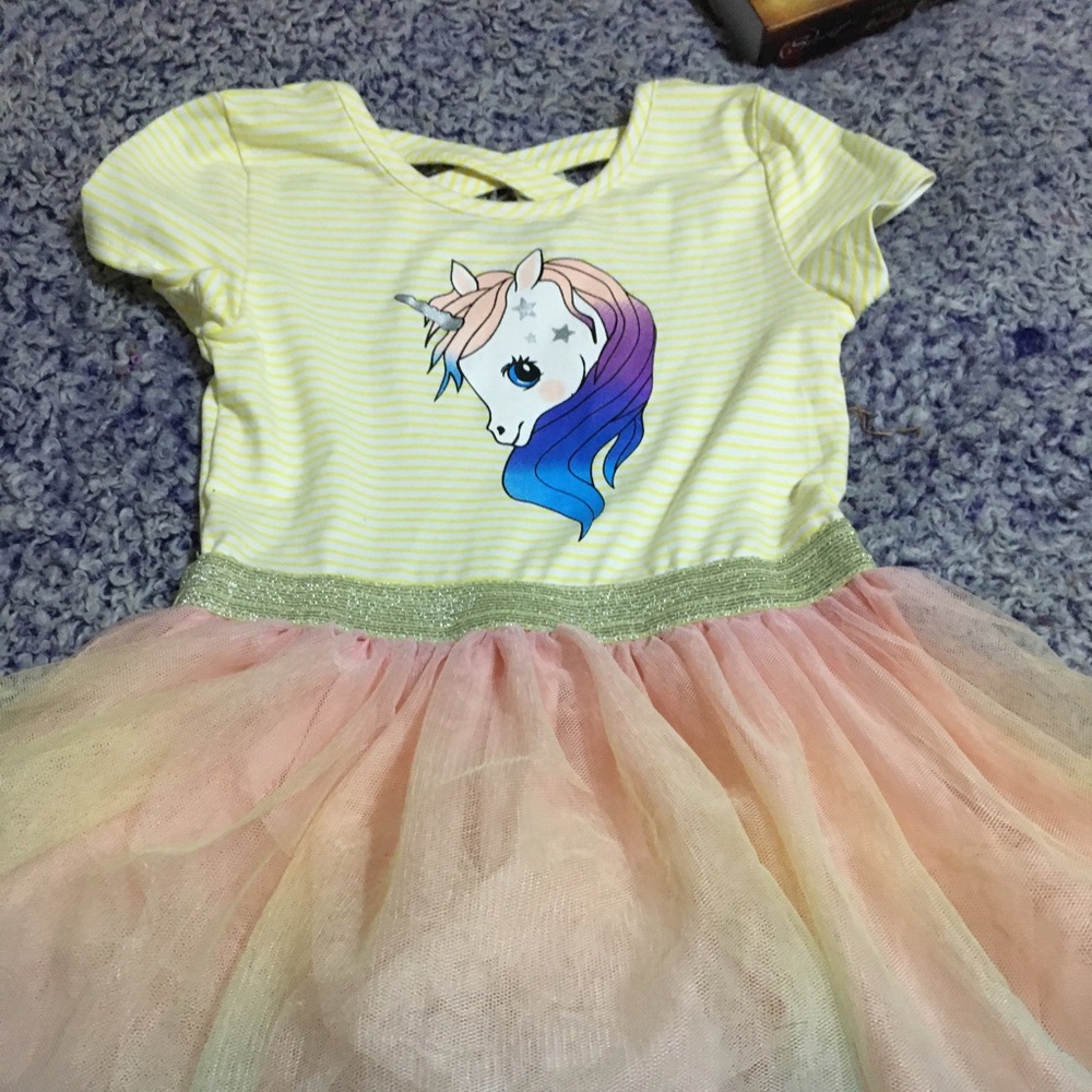 Girls unicorn tutu dress size 5/6